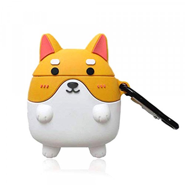 Wholesale Airpod Pro Cute Design Cartoon Silicone Cover Skin for Airpod Pro Charging Case (Corgi Dog)
